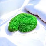 AfricanFabs Afrikaanse Spons / Net Sponge - Traditionele SAPO Spons / Ghanese Scrub Spons - Neon Groen