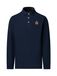 Hackett London Polo à manches longues Crest bleu marine (L)