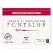 Clairefontaine 96413C Blok, gelijmd, 4 zijden, fontein, 25 vellen, aquarelpapier, wit, 100% katoen, fijne korrel, professionele kwaliteit, 18 x 24 cm, 300 g