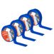 Fixency 4x Afplakband (25 mm x 50 m) Blauw