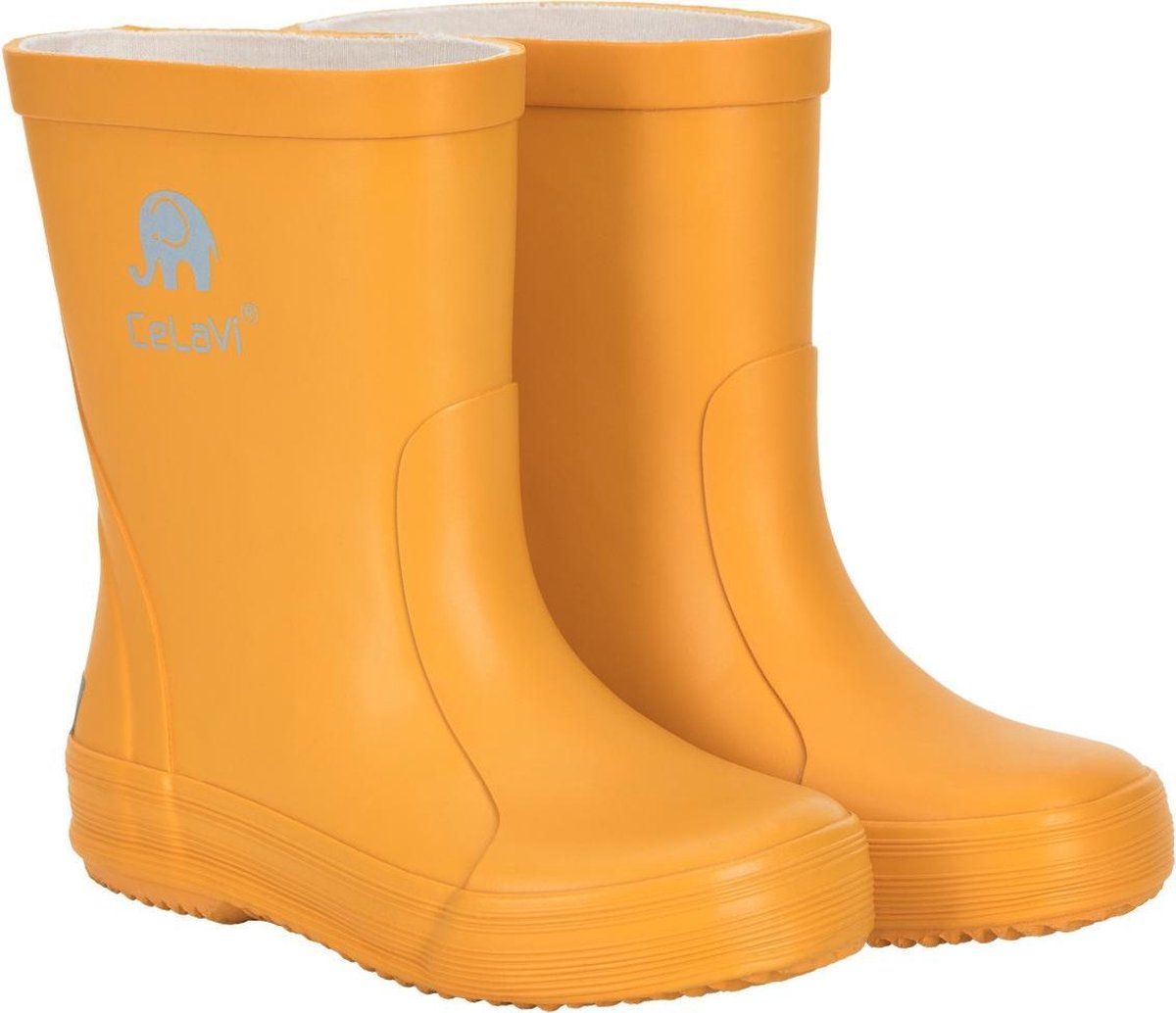 CELAVI Wellies Junior Rubber Regenlaarzen - Oranje - Maat: 5712672883915