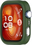 Wigento Huawei Siliconen beschermhoes voor de Huawei Watch Fit 4, halfomsluitend, donkergroen