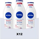 NIVEA Bodylotion Repair & Care - 12 x 250 ml - Voordeelverpakking