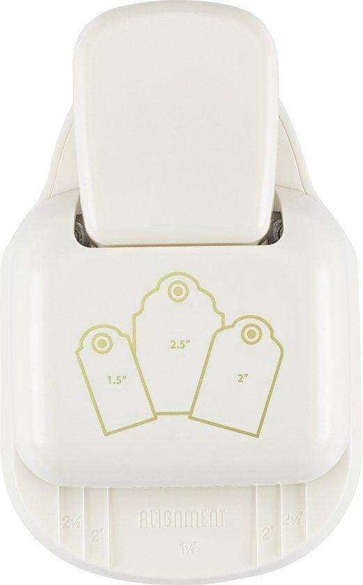 Vaessen Creative 3-in-1 Tag Pons - Label Geschulpte Rand - Klein/Middel/Groot