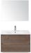 BES LED Dante Badmeubelset 80 cm - Tabacco - Keramische Wastafel Wit Enjoy met Spiegel