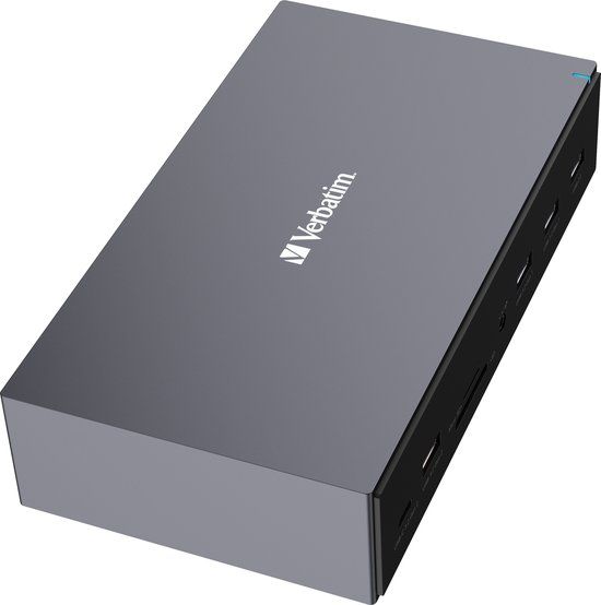 Verbatim CDS-17 USB-C Docking Station - 17 Poorten - Zwart/Grijs