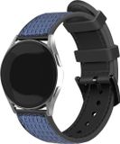 Strap-it Nylon bandje hybrid nylon geschikt voor Huawei Watch GT 3 42mm / Huawei Watch GT 3 Pro 43mm / Huawei Watch GT 2 42mm / Huawei Watch GT - 42mm - Blauw