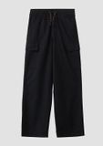 s.Oliver Baggy-broek in linnenlook in relaxed fit, zwart, 158