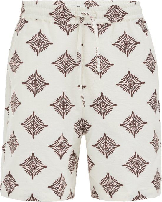WE Fashion Heren loose fit short met print