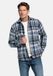 Giordano Salmari Overshirt Wolmix Tussenjas Visgraat Navy