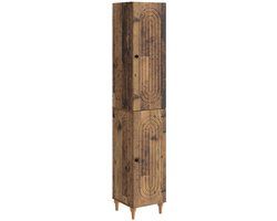 vidaXL Kastenset 2 st Oud hout Bewerkt hout