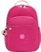 Kipling Seoul College Extra Sac à dos École - compartiment ordinateur portable 15 pouces - rose intense