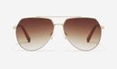 Hawkers Shadow zonnebril Piloot Bruin Goud Unisex Roestvrijstaal