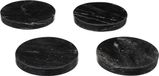 Secret de Gourmet Sous-verres pour verres - 8 pièces - Marbre - Noir
