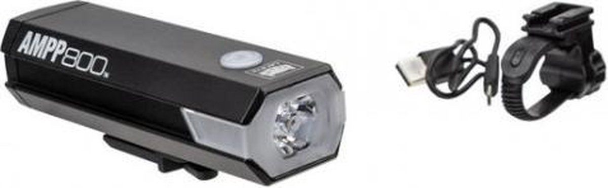 CatEye AMPP800 EL088RC LED Koplamp - Zwart
