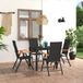 Maison Exclusive - Salon de jardin 5 pièces, noir et marron