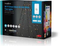 Nedis SmartLife Kerstverlichting - Boom - Wi-Fi - Warm tot Koel Wit - 200 LED's - 20m - Buiten