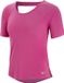 Nike W Nk Miler Top Ss Breathe Sportshirt Dames - Active Fuchsia/(Reflective Silv)