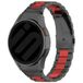 Strap-it Samsung Galaxy Watch 6 Classic 43mm stalen schakel band (zwart/rood)