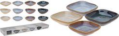 Excellent Houseware Set de 4 coupelles à snacks, 3 assorties