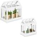 Relaxdays Mini Kweekkas - Set van 2 - Wit
