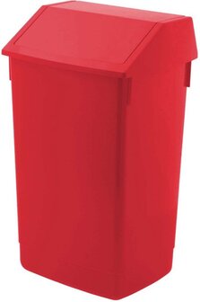 Afvalbak 'Sem' - 60 liter - Rood - Swing prullenbak