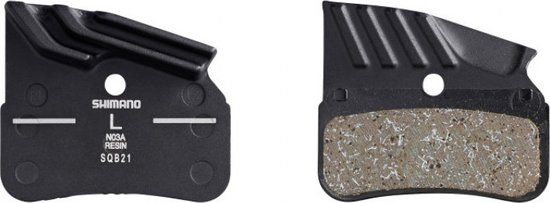 Shimano N03A Resin Disc Brake Pad Set with Cooling Fins