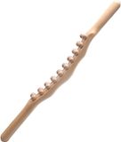 oCreon HOVCEH Houten Gua Sha massage-instrument, volledig lichaam, met 20 kralen. Houten Gua Sha roller voor rug, buik, schouders, voet- en handmassage