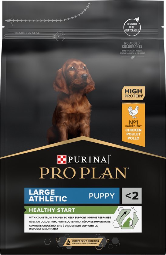 PRO PLAN Puppy Large Athletic - Hondenvoer - Kip Optistart - 3 kg