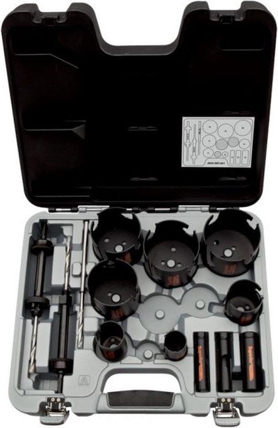 Bahco Multiconstructie Superior gatzagenset 25-114 mm 3833-SET-301