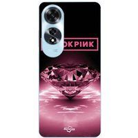 Maniacase Etui Oppo A60 blackpink diamond zwart en roze
