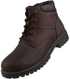 Dockers by Gerli Dockers heren leren enkellaarsjes donkerbruin