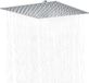 Tête de douche pluie en acier inoxydable 25 x 25 cm avec autonettoyage