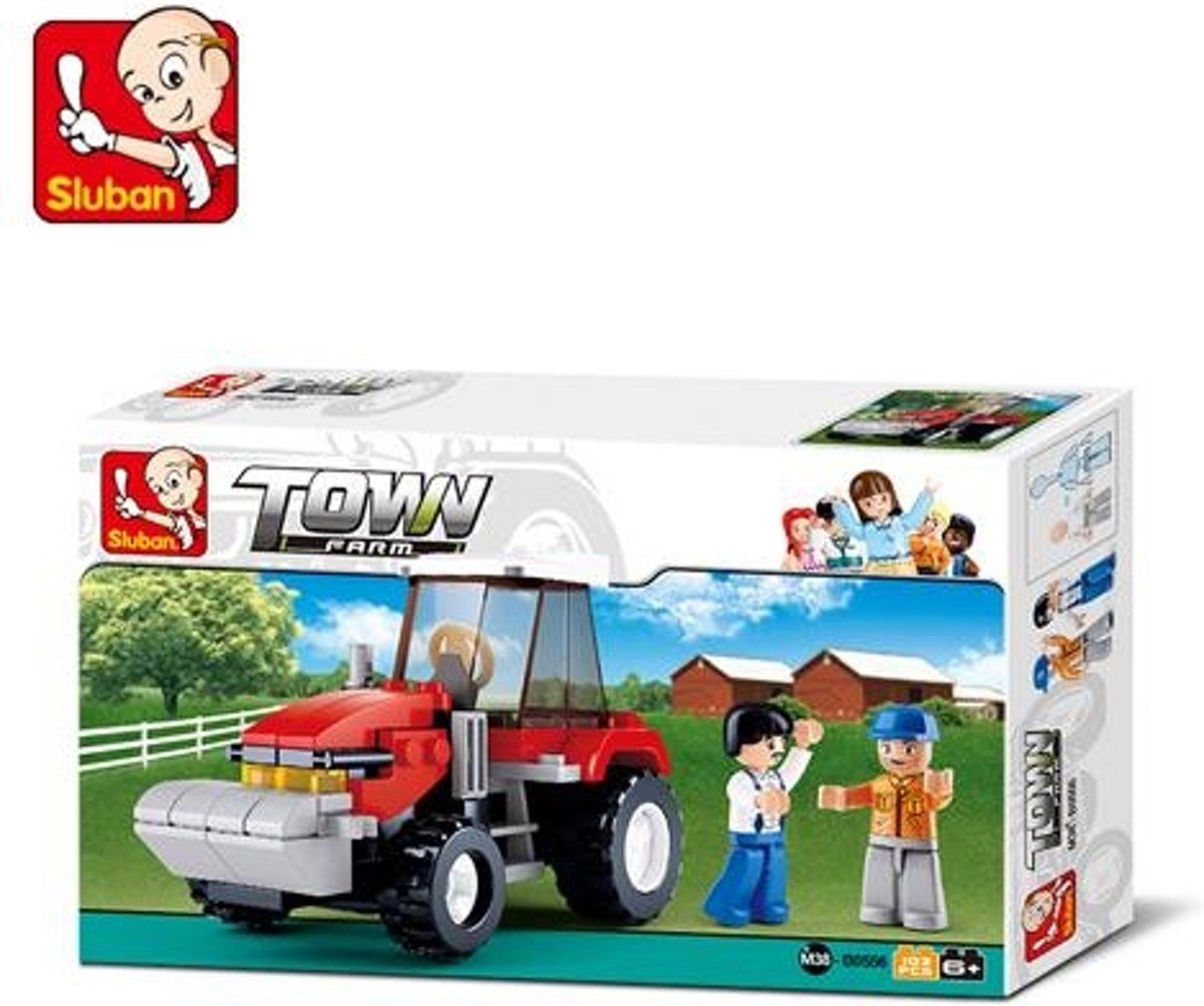 Sluban Town Farm Trekker - Rood - Kunststof