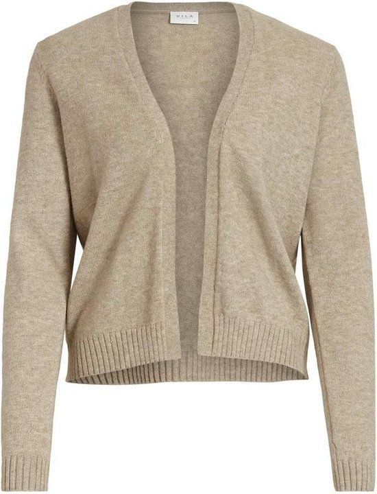 Vila Viril Short Cardigan - Natural Melange - Women's XXL
