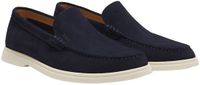 BOSS Sienne Loafer Slip-On Schoenen Heren Donkerblauw - Off White