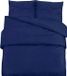 vidaXL Dekbedovertrekset 200x200 cm microvezel marineblauw