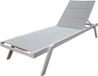 Mondial Living Banka Ligbed - Wit/Lichtgrijs - Aluminium - Verstelbaar & Stapelbaar