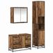 vidaXL Badkamermeubel Set Oud Hout 80 x 33 x 60 cm