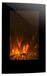 Chauffage mural électrique avec flammes LED, 2000 watts, télécommande incluse