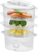 Clatronic DG 3665 Steam Cooker - 3 Tier, 800W, White