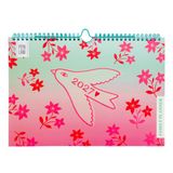 Kitsch Kitchen Pepa Lani Family Planner 2027 Flowerbirds Wandkalender