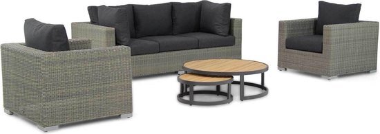 Garden Collections Toronto/Westfield stoel-bank loungeset 4-delig