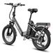 F20 Flex, vélo électrique pliable de ville, 20 pouces, batterie 36V 20Ah, Shimano 7 vitesses, autonomie jusqu'à 100 km, gris
