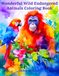 Wonderful Wild Endangered Species Coloring Book