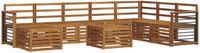 vidaXL - Acacia Houten Hoek Loungeset 8-Zits Naturel
