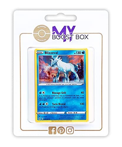 my-booster Blizzeval (Glastrier) 51/196 Holo - Myboost X Epée et Bouclier 11 Origine Perdue - Doos met 10 Franse Pokemon kaarten