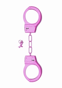 Shots Toys Metal Handcuffs - Pink
