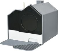 PawHut Litière pour chat - ABS - 47x45x42cm - Gris