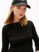 Tommy Hilfiger T-shirt femme à manches longues col bateau en coton XXS